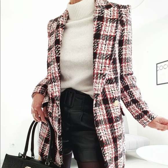 Zara double breast button blazer bloggers favorite - Picture 3 of 16